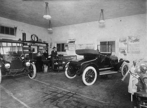 Charles H. Rockwell Automobile Agency, Interior View, Anaheim [graphic]