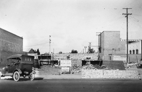 Contruction Site for Western Auto Supply Co., Anaheim. [graphic]