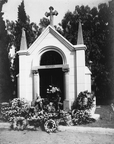 Rimpau Mausoleum, Anaheim Cemetery. [graphic]