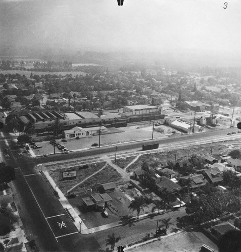 Aerial View of Anaheim, East Anaheim Industrial Area. [graphic]