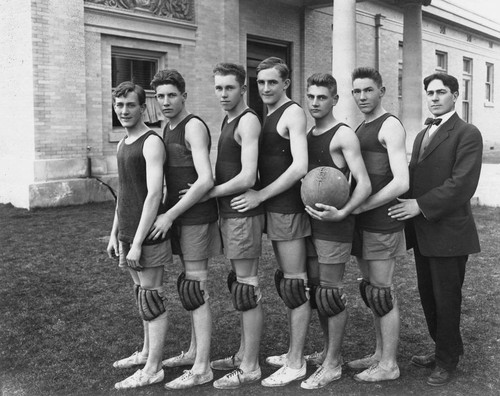 Anaheim High School, Basketball Team. [graphic]