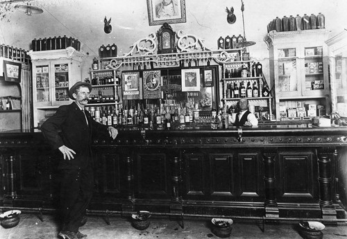 Napoleon Hart's Saloon, Interior View, Anaheim [graphic]