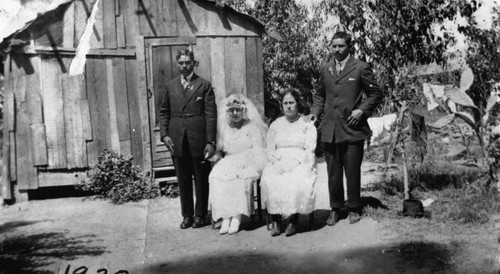 Inez and Dolores Gonzales, Group Wedding Portrait [graphic]