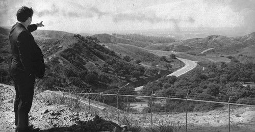 John Seymour Overlooking Future Anaheim Hills Golf Course. [graphic]