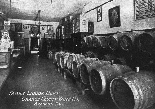 Interior view of the Orange County Wine Co., Anaheim [graphic]