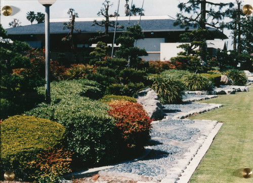 Orange County Buddhist Church, Entrance, Anaheim [graphic]