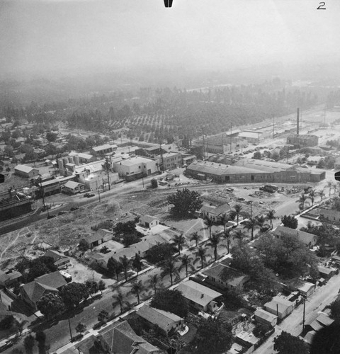 Aerial View of Anaheim, East Anaheim Industrial Area. [graphic]