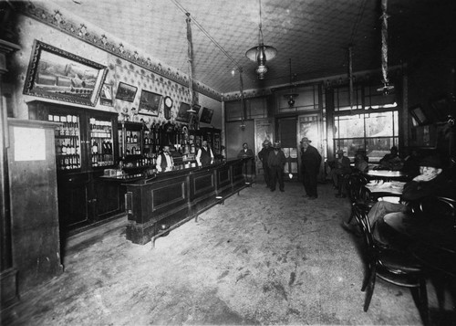 Commercial Hotel, Interior of Saloon, Anaheim [graphic]