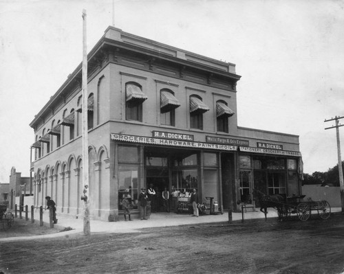 H. A. Dickel Store and Wells Fargo and Co. Express Building, Anaheim [graphic]