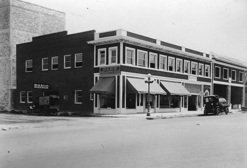 Mission Garage and C. Pressel Building, Anaheim [graphic]