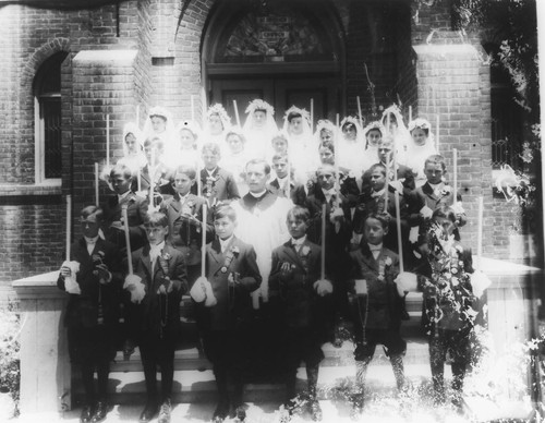 St. Boniface Catholic Church, Confirmation Class, Anaheim. [graphic]