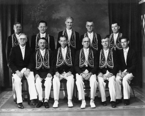 Anaheim Independent Order of Odd Fellows, Lodge No. 199, Group Portrait [graphic]