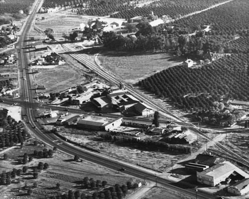 Aerial View of Anaheim, Intersection of Lincoln and Manchester Avenues. [graphic]