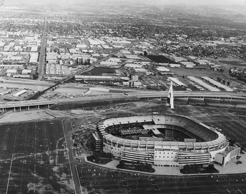 Anaheim Stadium, Aerial View [graphic]