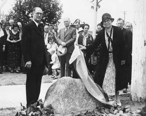 Anaheim's 75th Anniversary Celebration, North Gate Marker. [graphic]