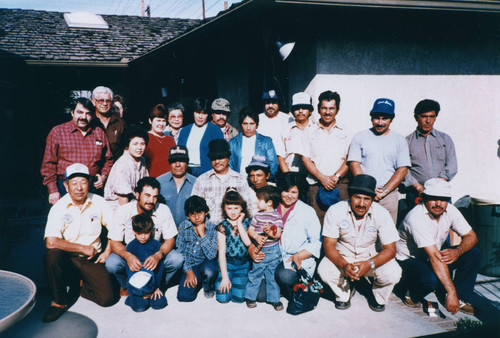 Sakahara Family and F.S. Nursery Employees, Group Portrait, Anaheim [graphic]