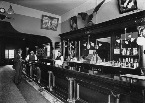 Exchange Saloon, Interior View, Anaheim [graphic]