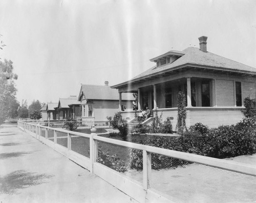 View of Houses Along South Philadelphia Street, Anaheim. [graphic]