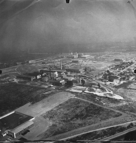 Aerial View of Anaheim, North Anaheim Industrial Area. [graphic]