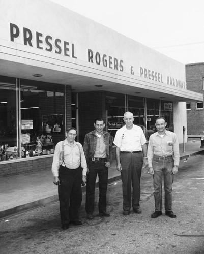 Pressel, Rogers & Pressel Hardware Store, Anaheim. [graphic]