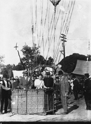 Anaheim Carnival, Balloon Ascension. [graphic]