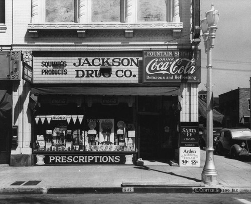 Jackson Drug Co. Store, Anaheim [graphic]