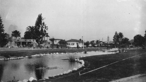 Anaheim City Park, Lilly Ponds. [graphic]