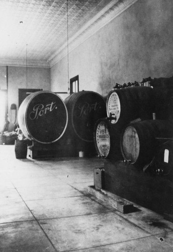 Fisher Wine Co., Interior View, Anaheim [graphic]