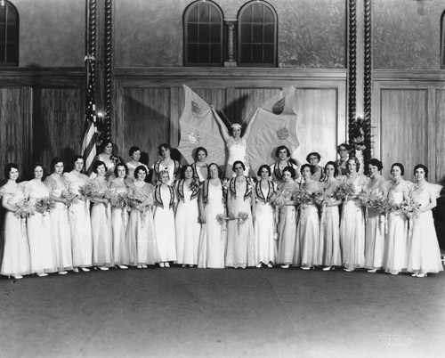 Mildred Allen Installing Staff of the Lois Rebekah Lodge No. 268, Anaheim. [graphic]