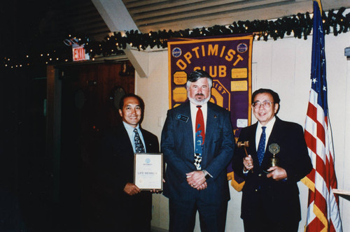 Frank Hirahara, Optimist Club President [graphic]