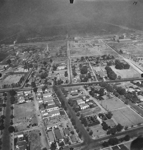 Aerial View of Anaheim, North Anaheim Industrial Area. [graphic]