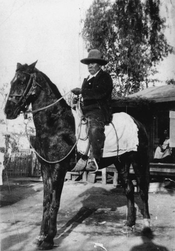 Victor Gonzales Riding Horse, Anaheim [graphic]