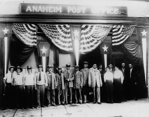 Anaheim Post Office Employees, West Center Street, Anaheim [graphic]