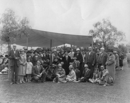 Old Timer's Picnic at Anaheim City Park. [graphic]