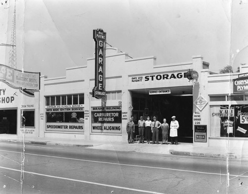 Bill Payne Garage & Storage, Anaheim. [graphic]