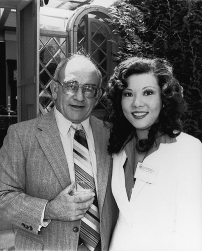 Patti Hirahara With Ed Asner [graphic]