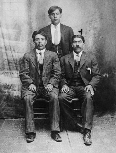 Portrait of George Encinas, Abel Navarro and Jesus Peralta [graphic]