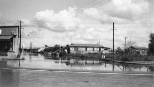 Flooding on Parry Avenue, North of La Palma Park, Anaheim. [graphic]