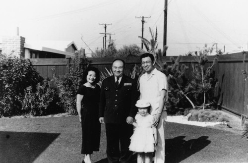 Hirahara Family With General Urabe, Anaheim [graphic]