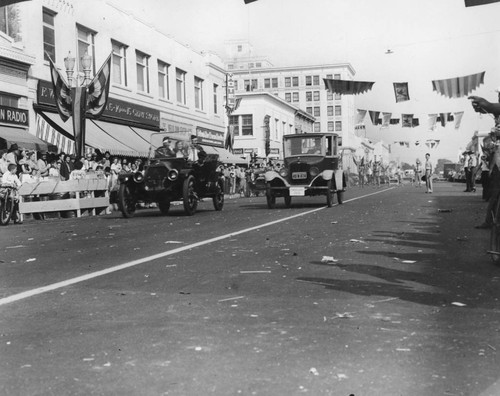 Halloween Festival Parade on East Center Street, Anaheim. [graphic]