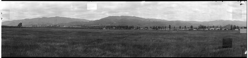 View of the mountains from Linda Vista in San Jose