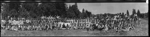 Group portrait of the attendees of the Epworth League Conference at the Russian River