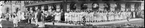 Ceremonies of the Saratoga Blossom Festival at San Jose State Teachers College