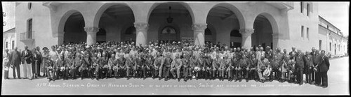 Group portrait of the attendees of the 57th annual session of the Order of the Sons of Hermann