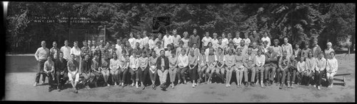 Group portrait of the attendees of the 1960 Toyon I meeting