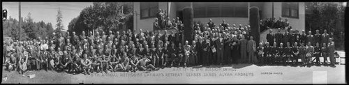 Group portrait of the attendees of the 8th Annual Methodist Layman's Retreat in Mission Springs, California