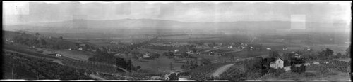 View of orchards and golf course in Santa Clara Valley