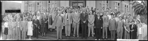 Group portrait of the attendees of the Rose-Croix University in San Jose, California