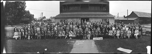 Group portrait of the attendees of the 57th Annual Convention of the California State Grange