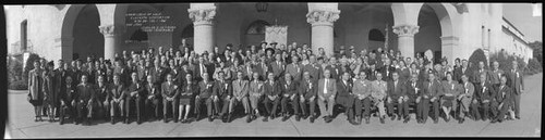 Group portrait of the attendees of the 11th convention of the Grand Lodge of California